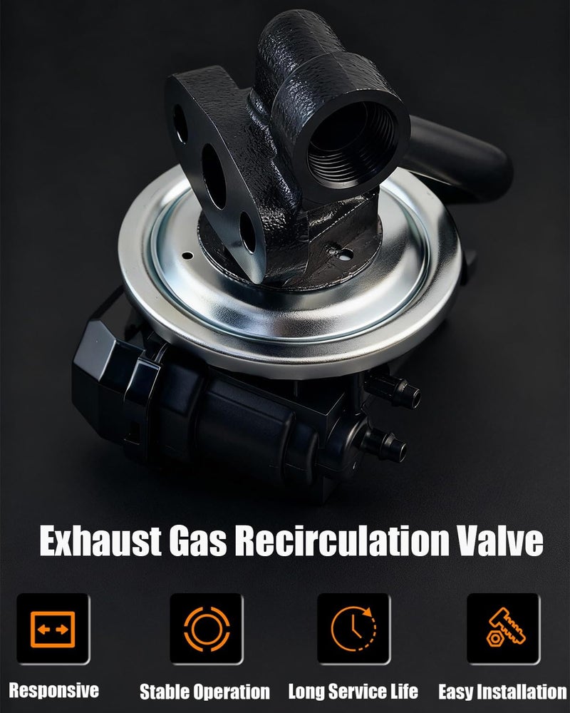 TINJO صمام EGR EGV1033 يناسب فورد 2005-2006 E-150 بيس، 2006-2007 E-150، 2005-2007 E-250 بيس، 2004-2006 F-150 (نموذج فرعي: STX XL XLT)، صمامات إعادة تدوير غاز العادم EGR استبدال OE 3L3Z9D475DA - Image 5